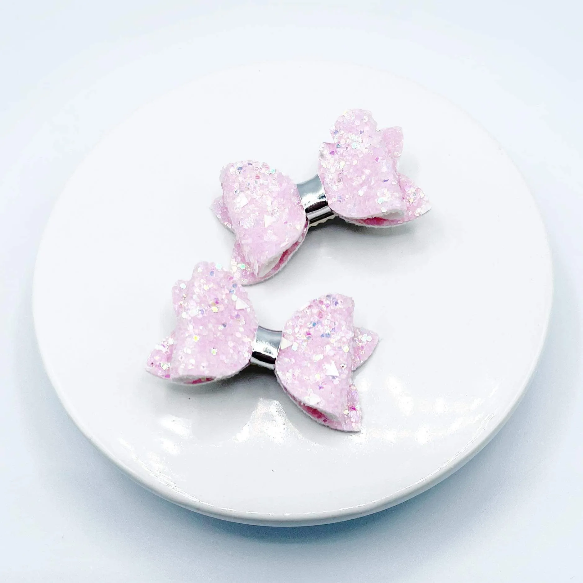 Chunky Glitter Micro Mini Bow Collection