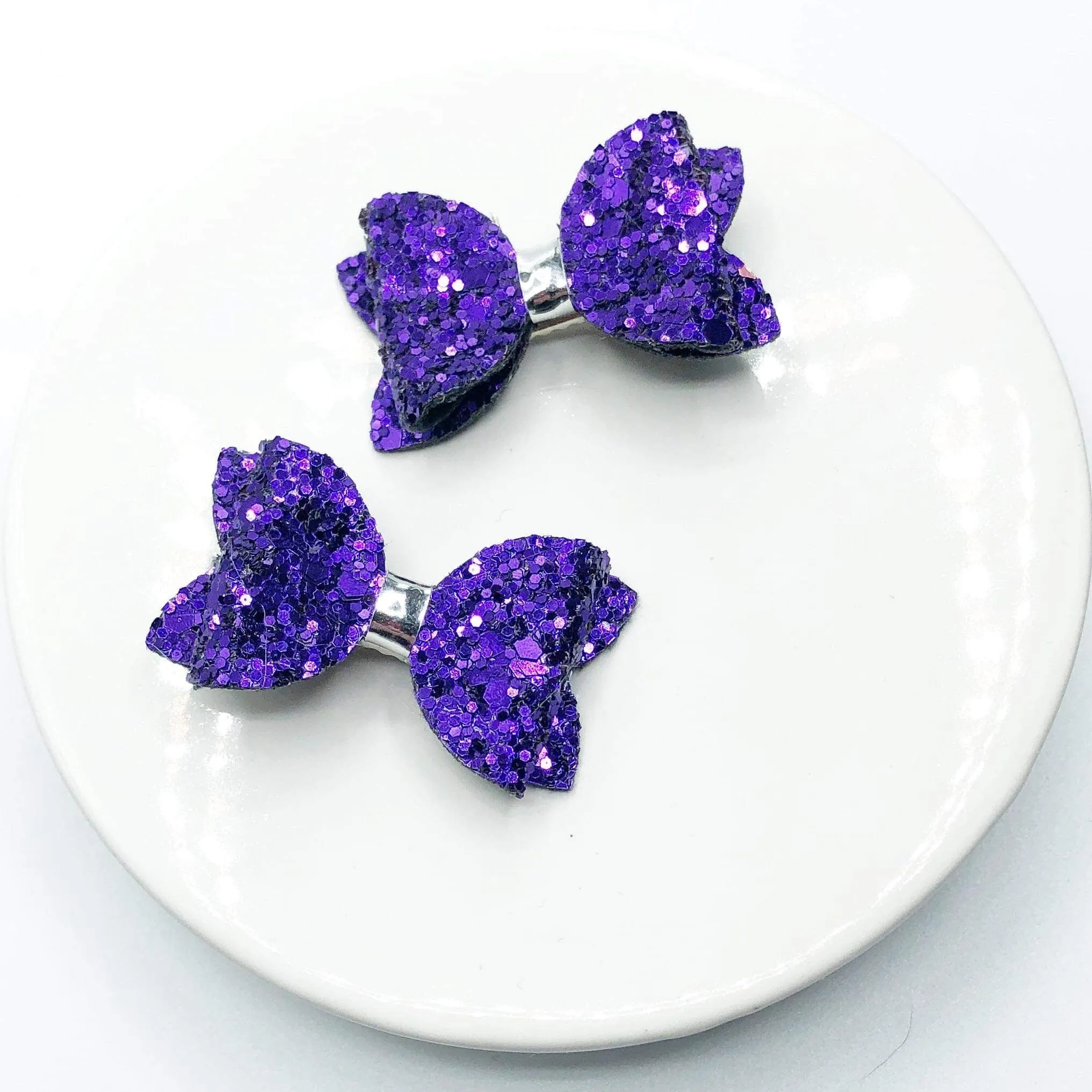 Chunky Glitter Micro Mini Bow Collection