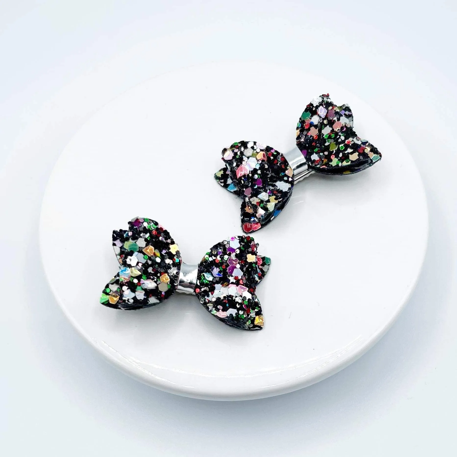 Chunky Glitter Micro Mini Bow Collection
