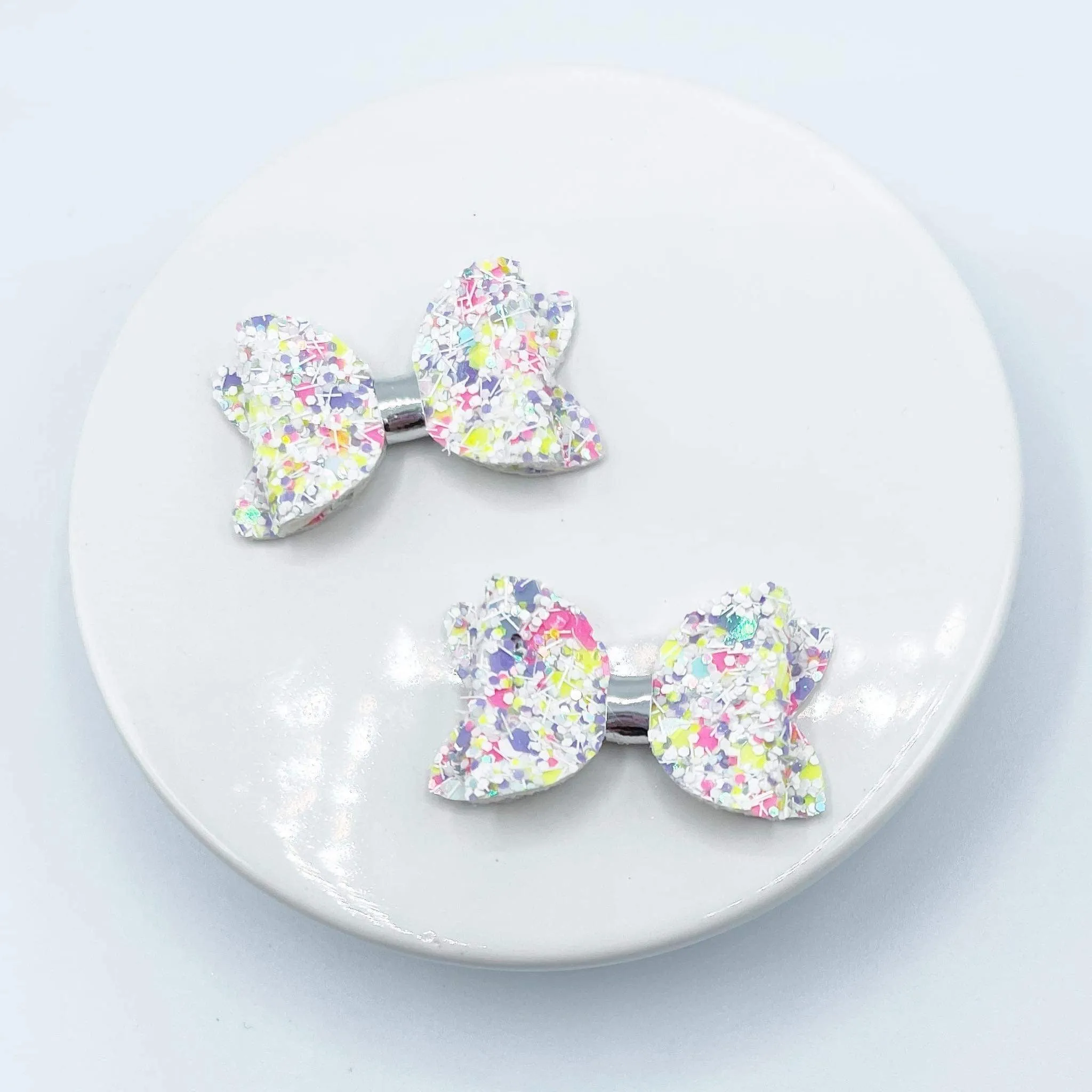 Chunky Glitter Micro Mini Bow Collection