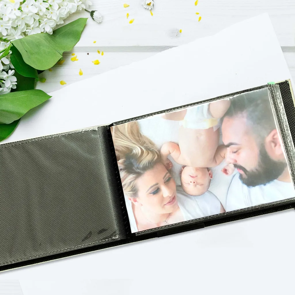 Citi Leather Baby Pink Pocket Brag Book Photo Wallet