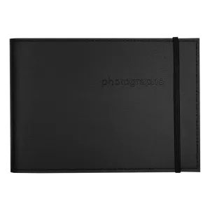 Citi Leather Black Medium 5x7in Pocket Brag Book Photo Wallet