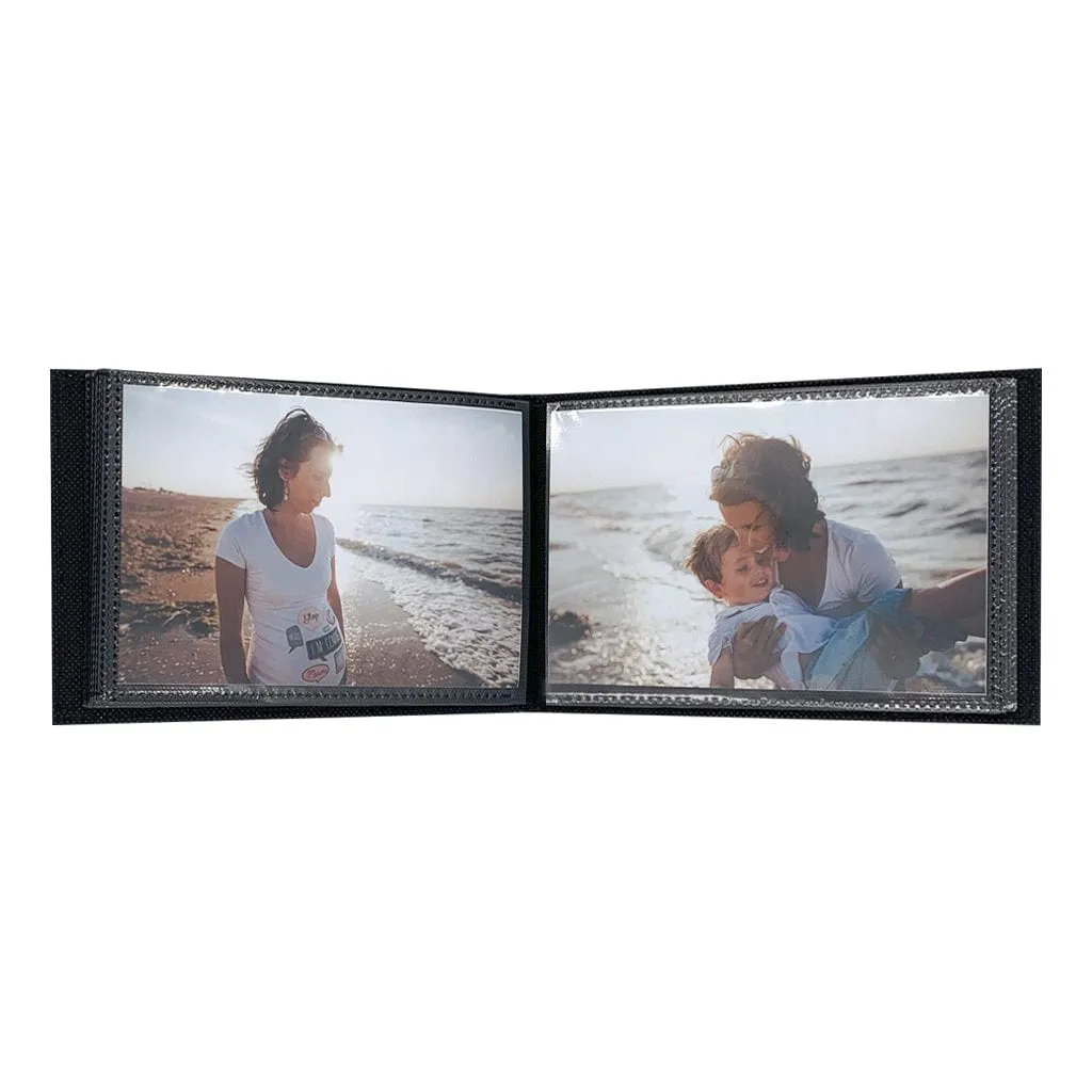Citi Leather White Pocket Photo Wallet - 3 Pack Bundle