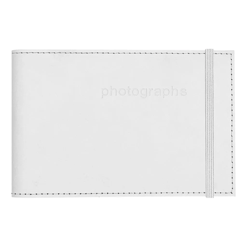 Citi Leather White Pocket Photo Wallet - 3 Pack Bundle