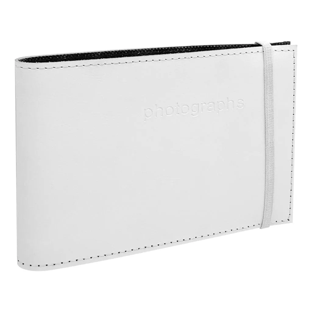 Citi Leather White Pocket Photo Wallet - 3 Pack Bundle