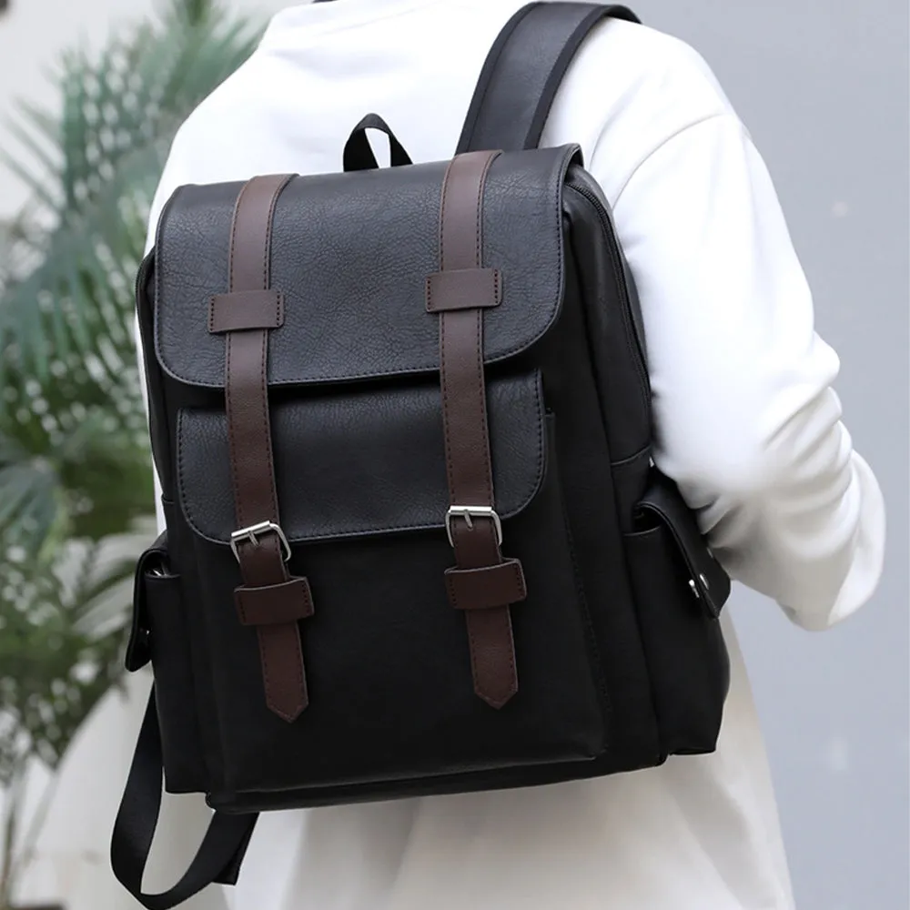 Classic Carryall Faux Leather Backpack