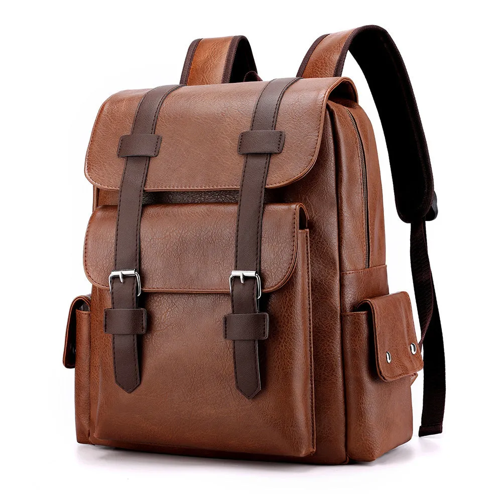 Classic Carryall Faux Leather Backpack