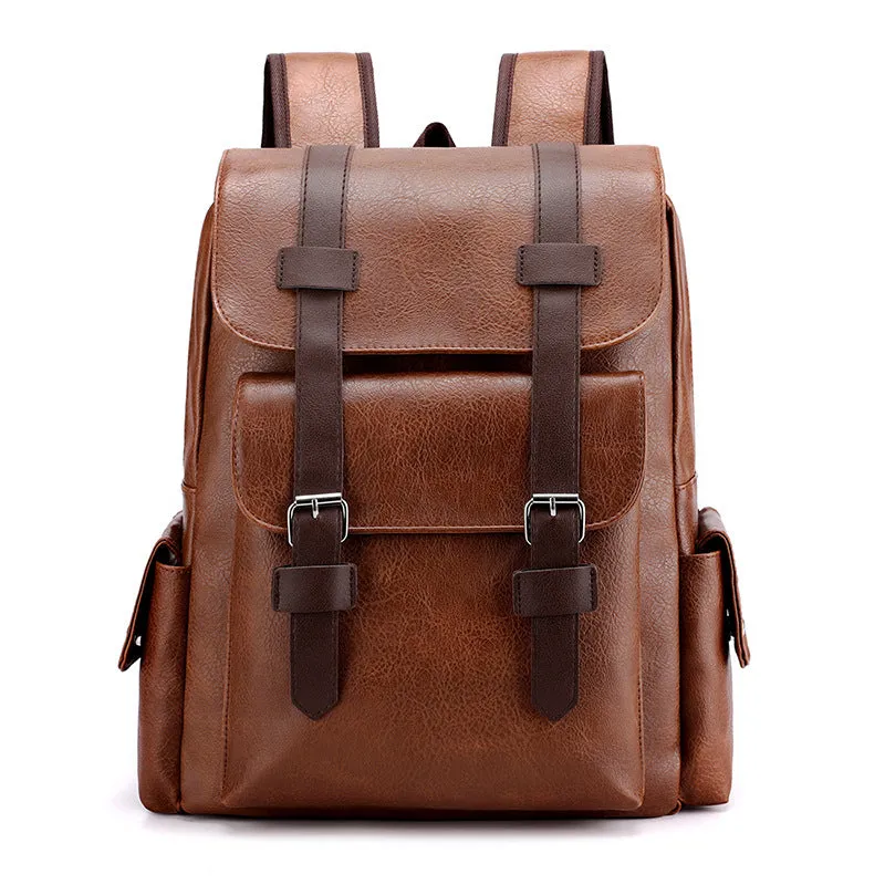 Classic Carryall Faux Leather Backpack