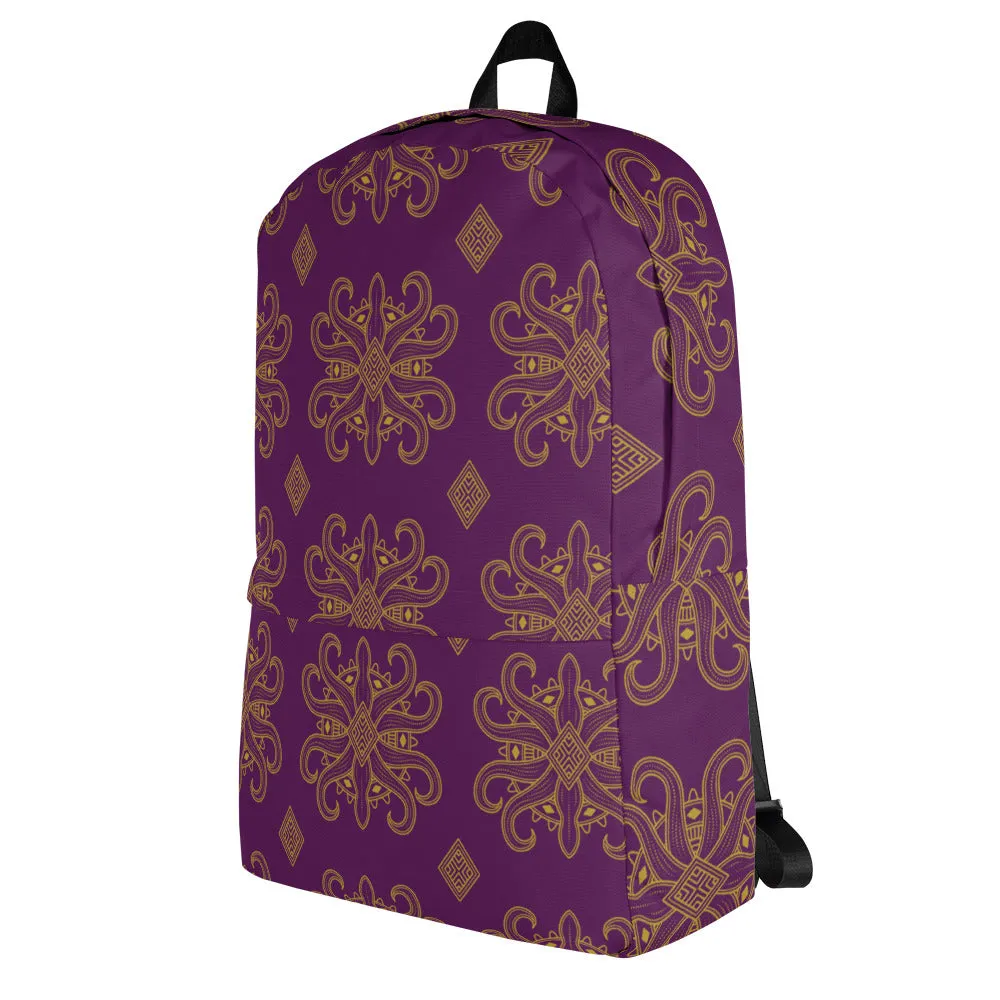 Classic Gold Ornament - Sustainably Made Backpack