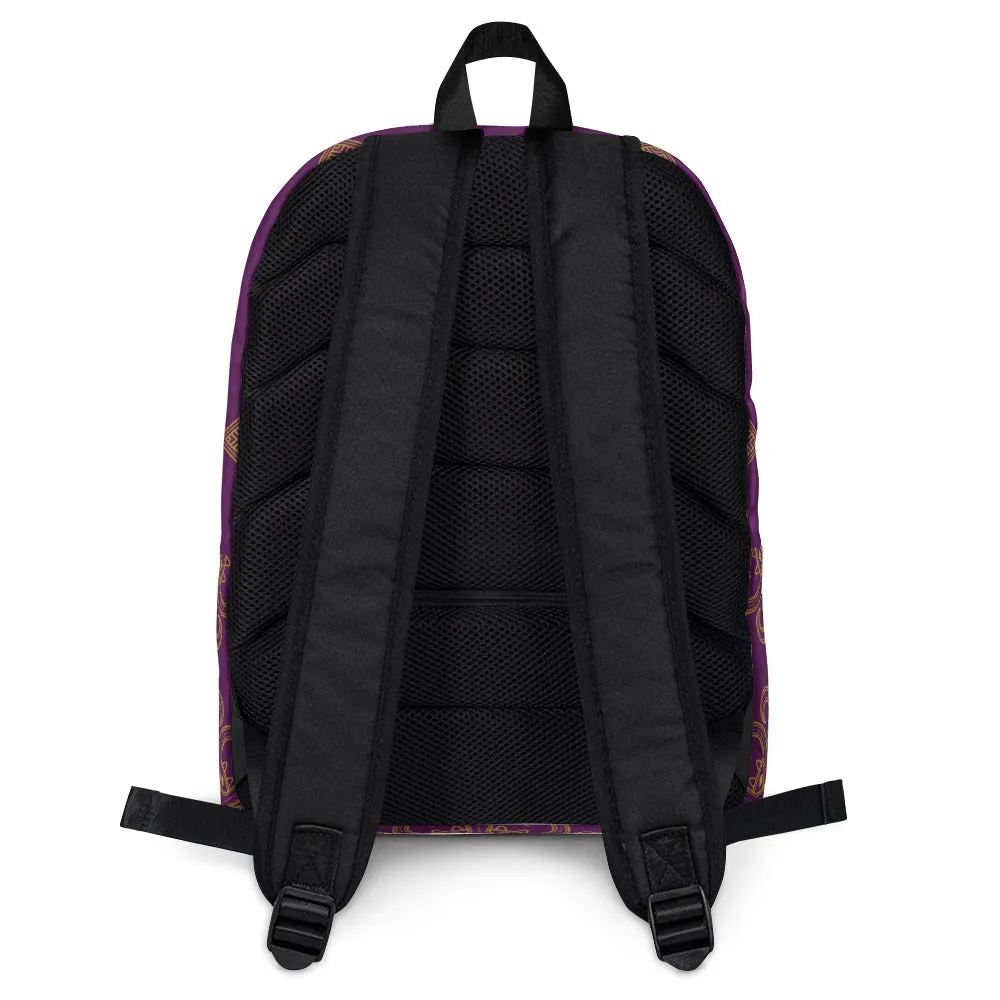 Classic Gold Ornament - Sustainably Made Backpack