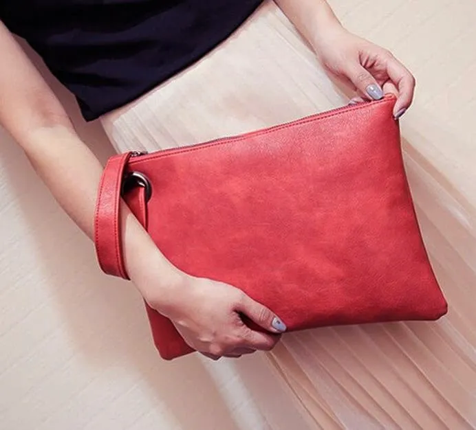 Clutch Leather Ladies Envelope Handbags