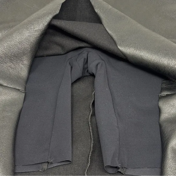 COMMANDO Faux Leather Black Mini Skirt Size Large