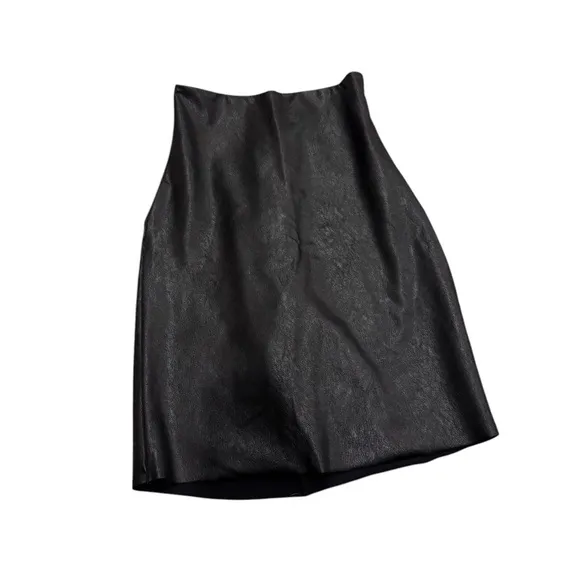 Commando Faux Leather Mini Skirt S Black NWT