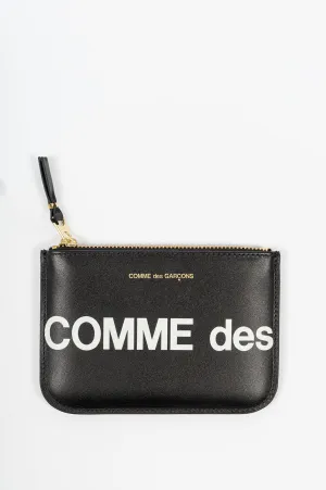COMME DES GARCONS WALLET HUGE LOGO WALLET SA8100 BLACK