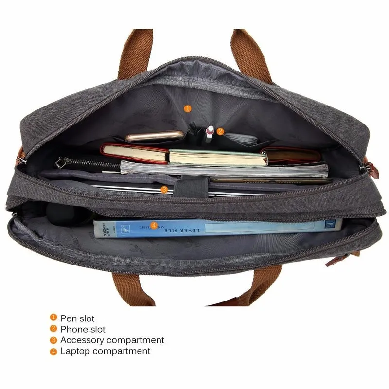 Convertible Backpack / Messenger / Laptop <br> Nylon