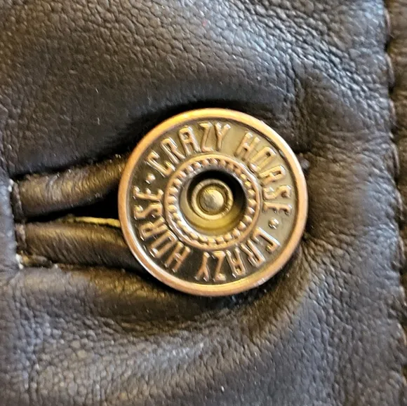 Crazy Horse Leather Mini Skirt In Espresso Size 12