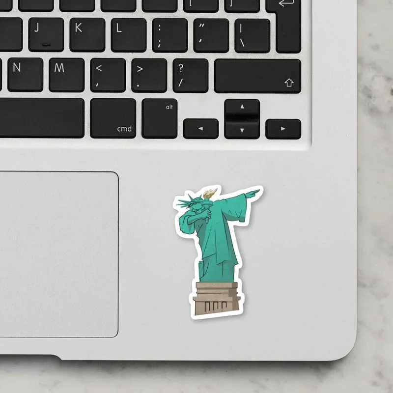 Dab Liberty Laptop Sticker