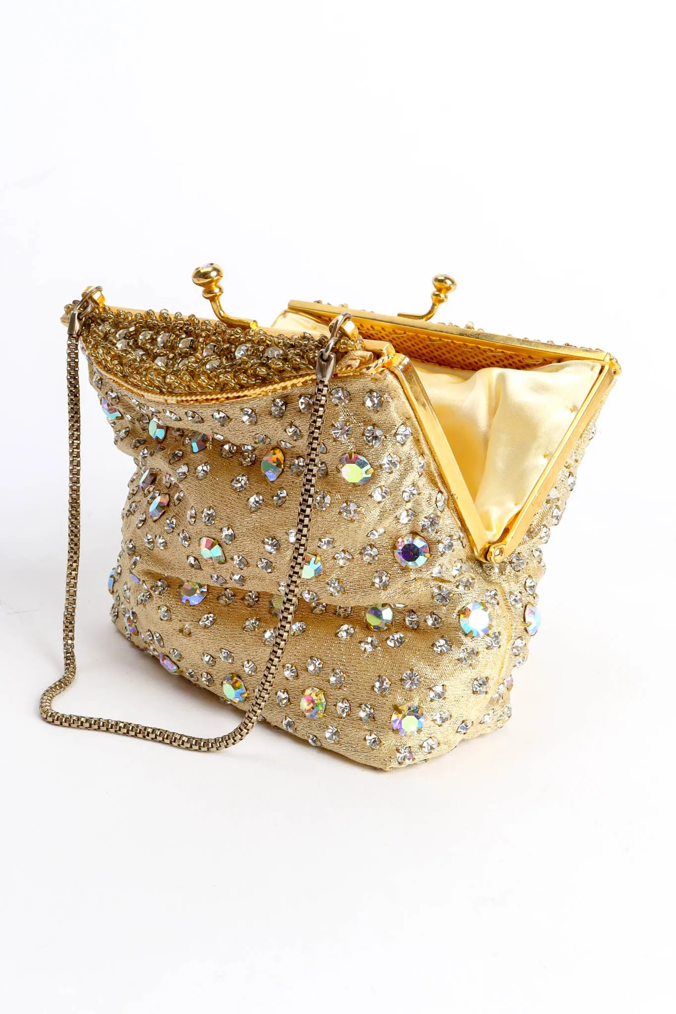 Daisy Rhinestone Pouch Bag