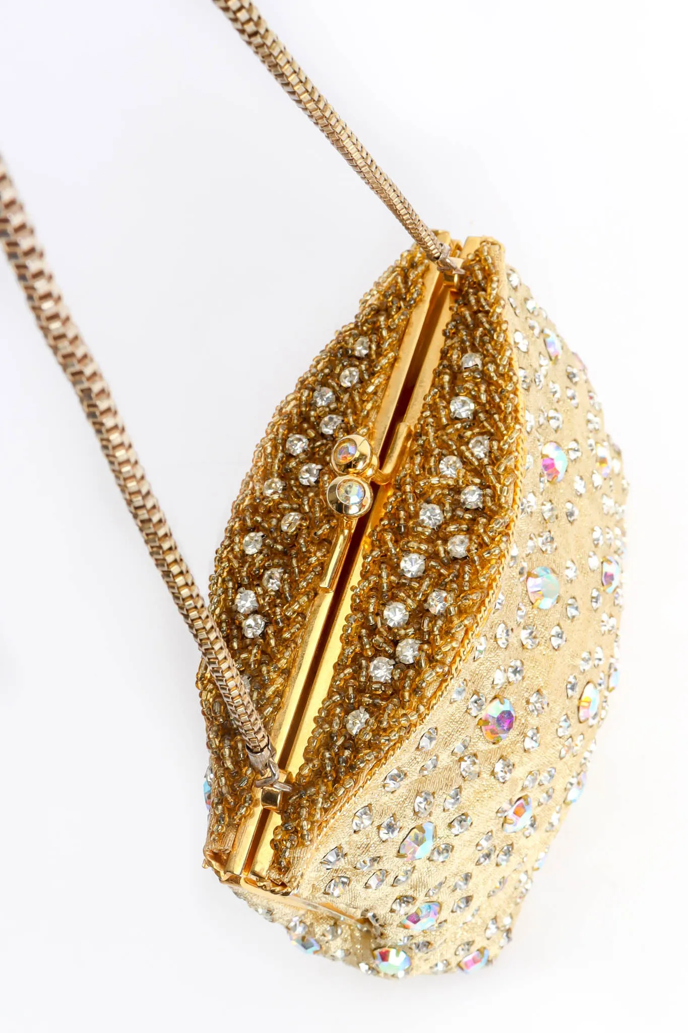 Daisy Rhinestone Pouch Bag
