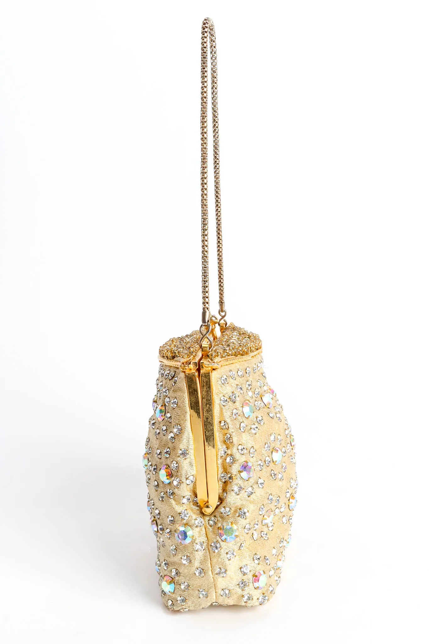 Daisy Rhinestone Pouch Bag