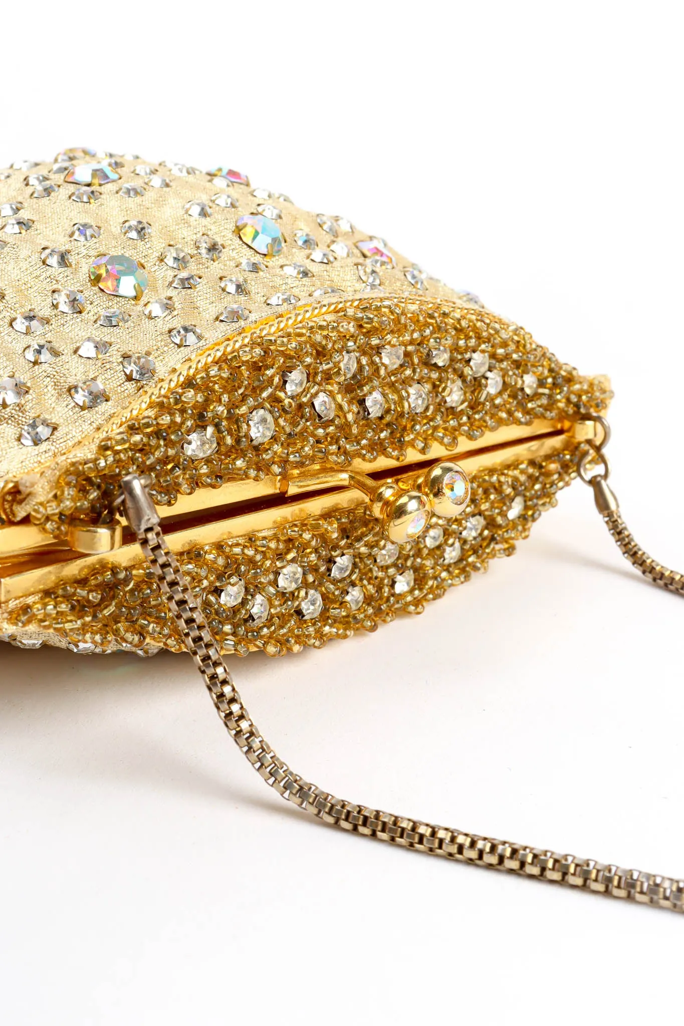 Daisy Rhinestone Pouch Bag