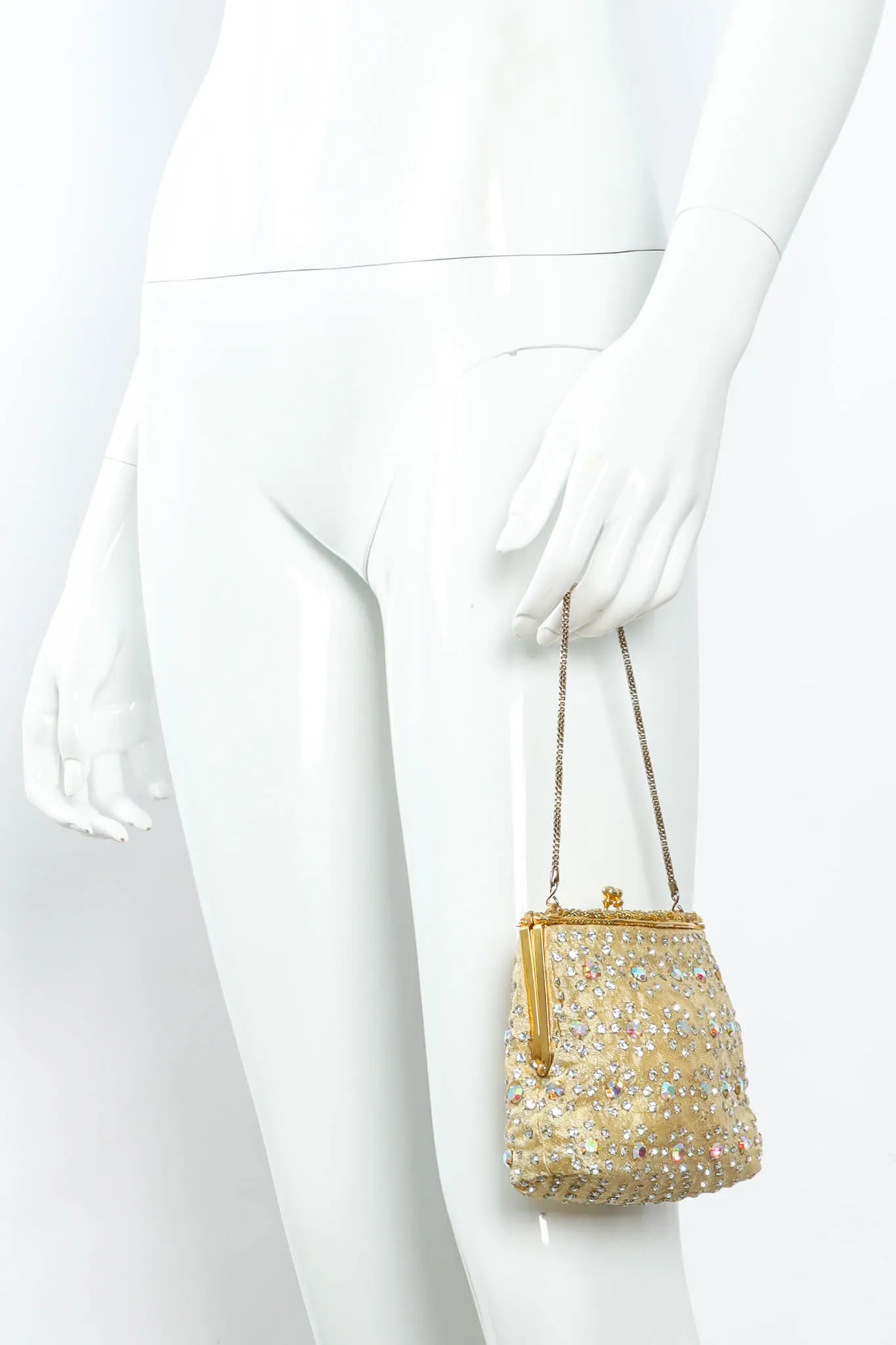 Daisy Rhinestone Pouch Bag