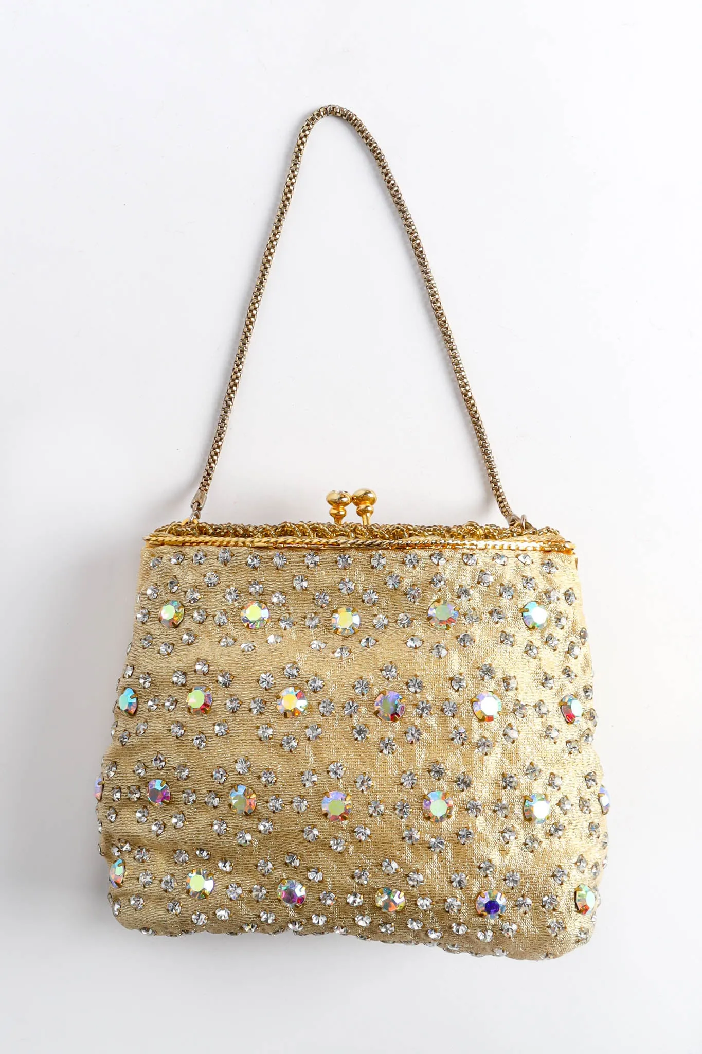 Daisy Rhinestone Pouch Bag