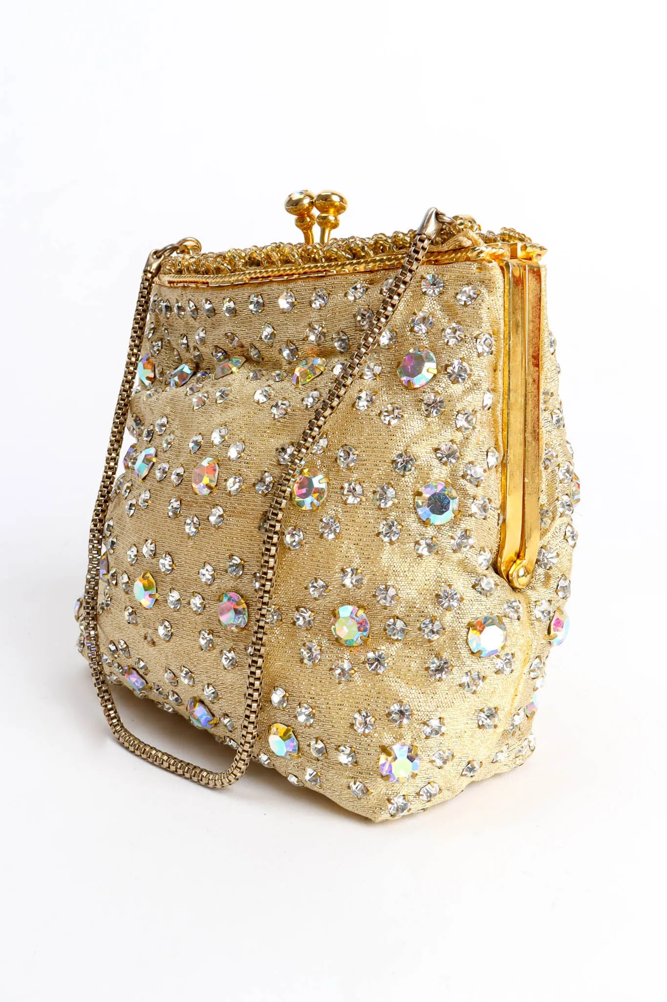 Daisy Rhinestone Pouch Bag