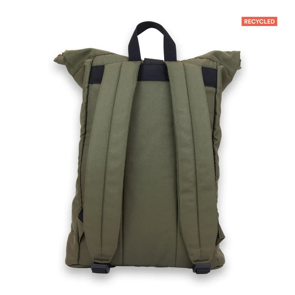 Deep Olive Green Roll-Top ECO Backpack