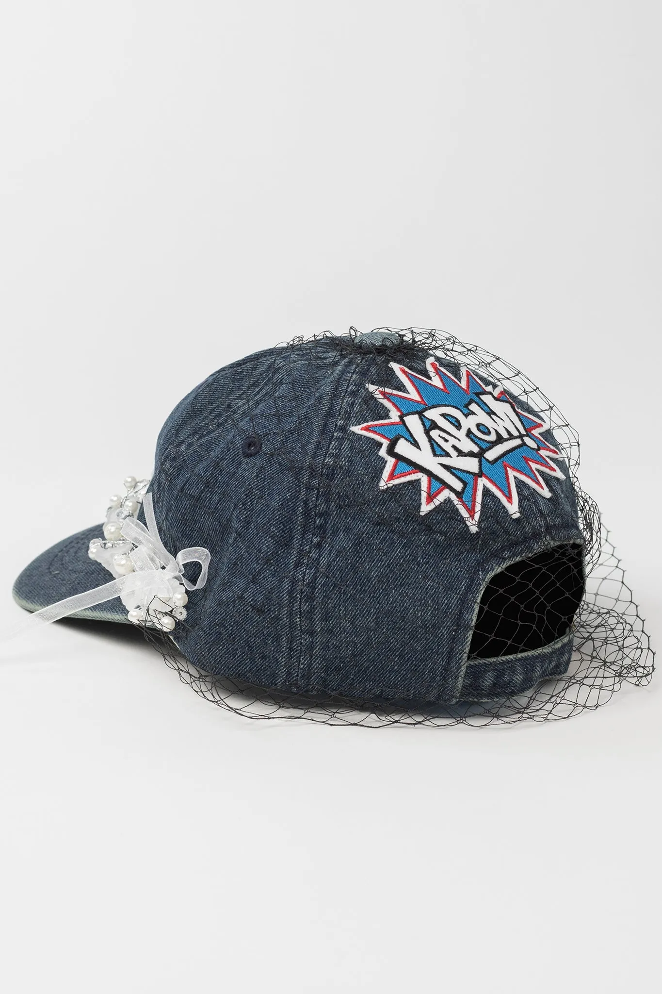 Denim Lilies baseball cap