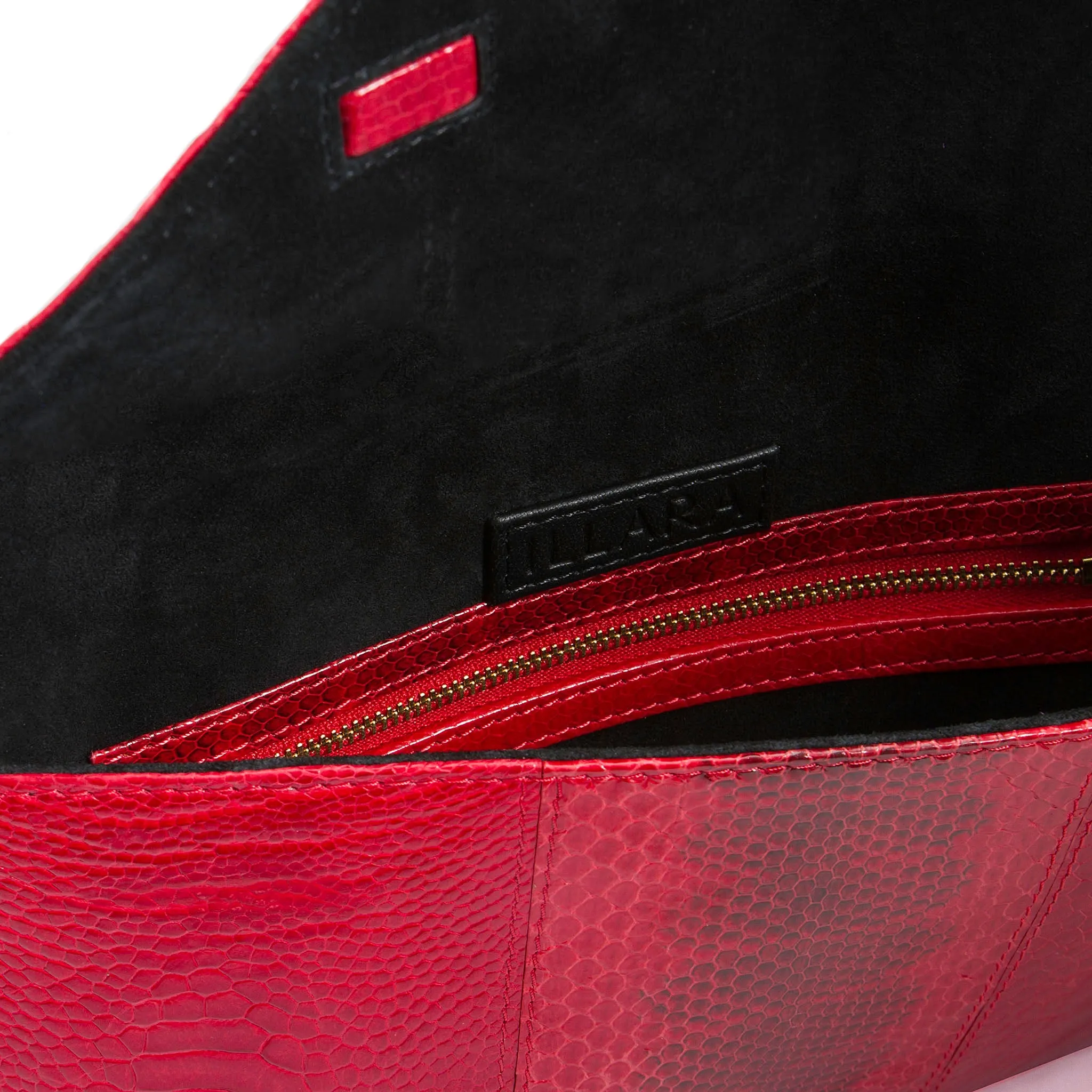 DIANE SNAKESKIN & OSTRICH LEG ENVELOPE CLUTCH