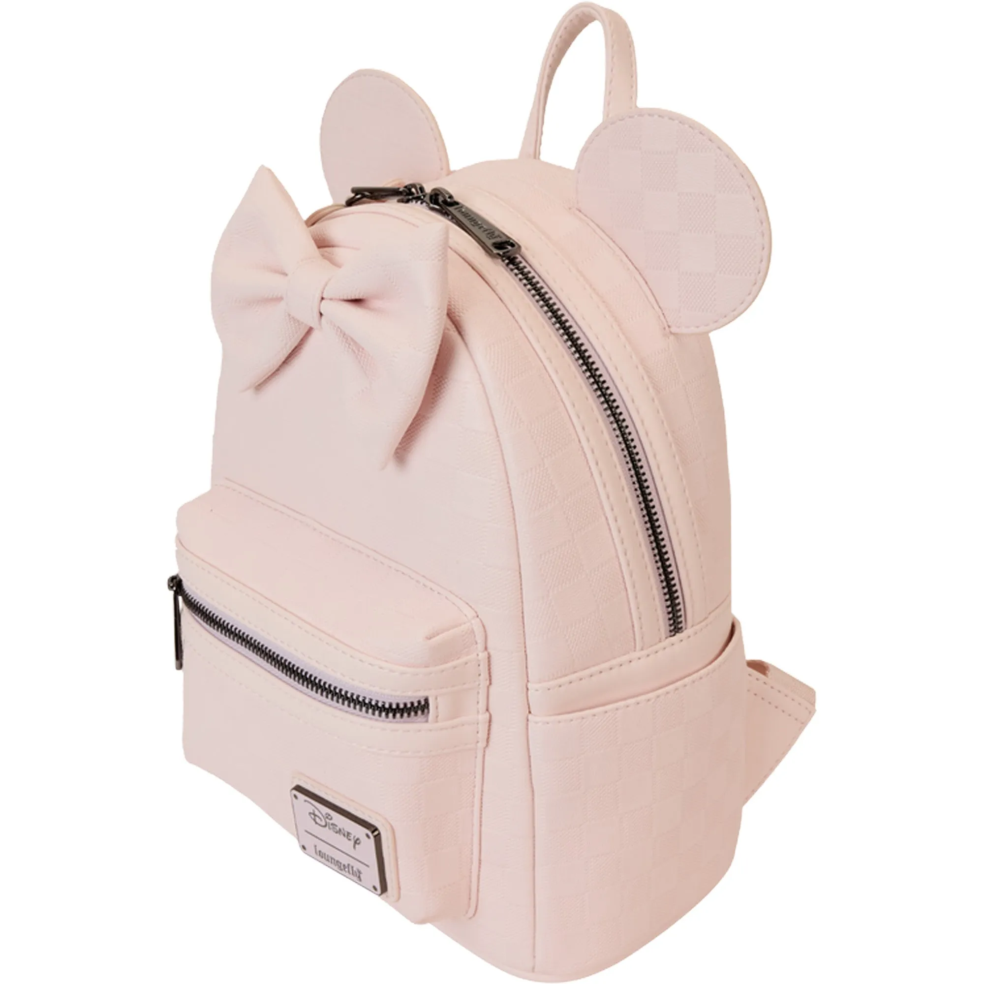 Disney Loungefly Minnie Mouse Checkered Texture Mini Backpack