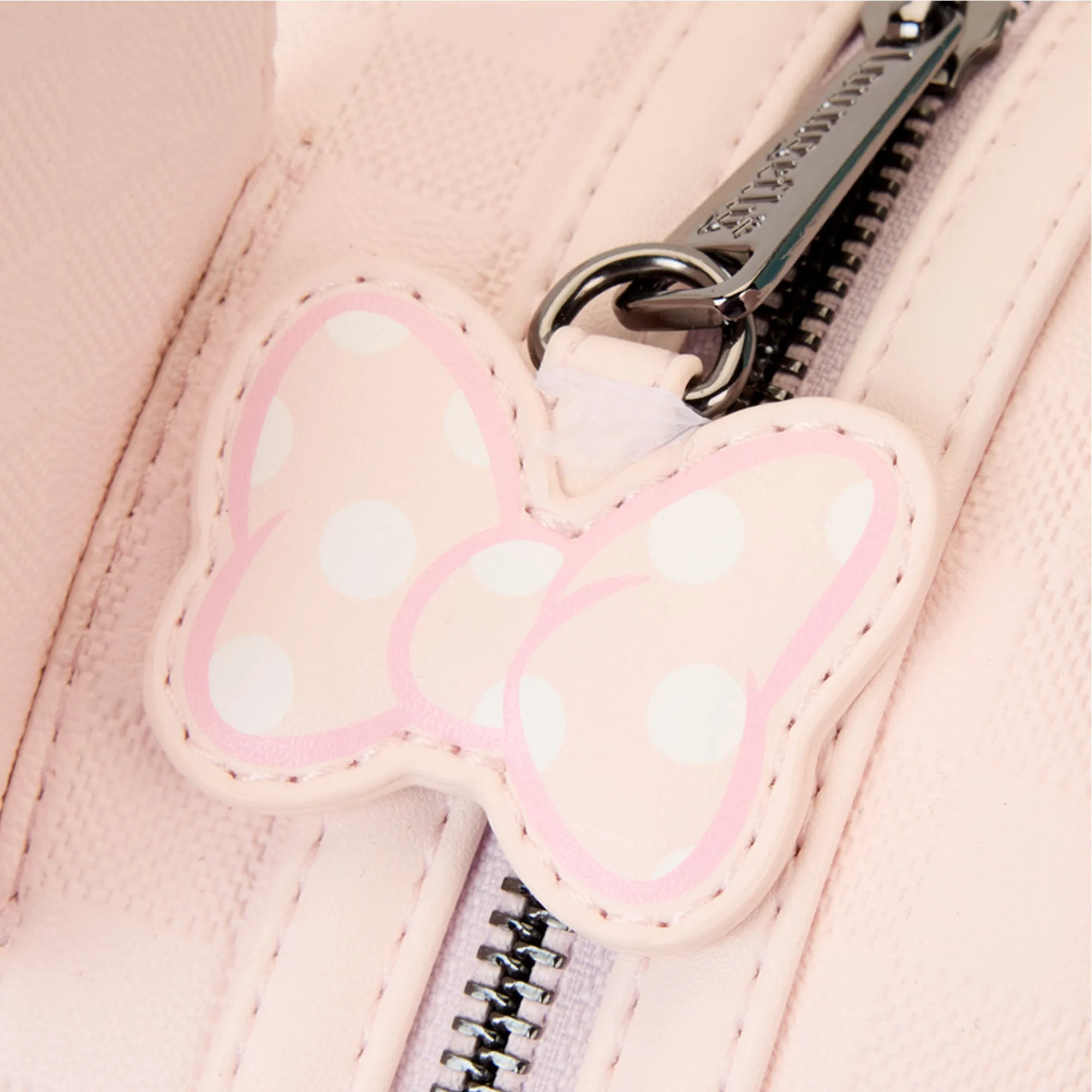 Disney Loungefly Minnie Mouse Checkered Texture Mini Backpack