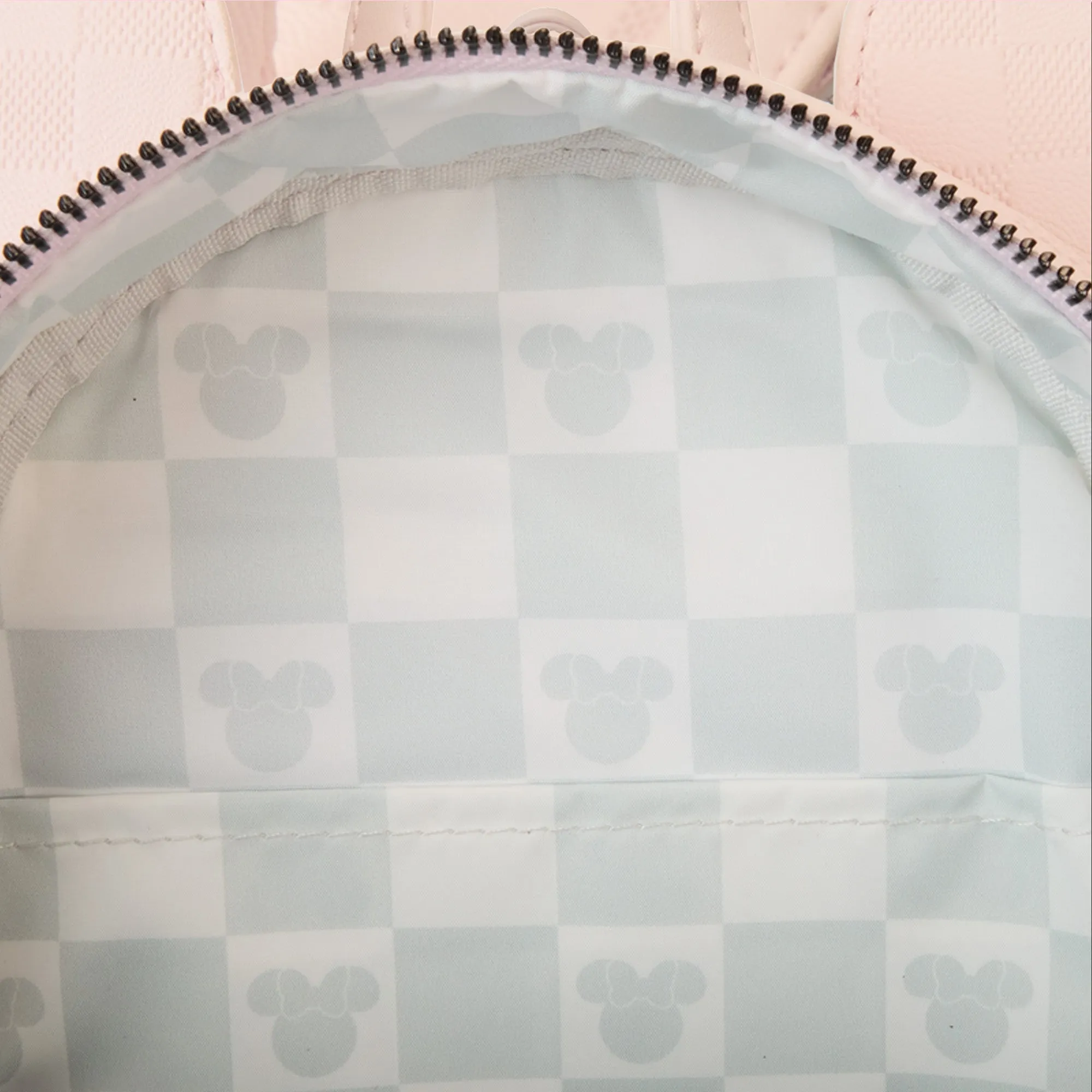 Disney Loungefly Minnie Mouse Checkered Texture Mini Backpack