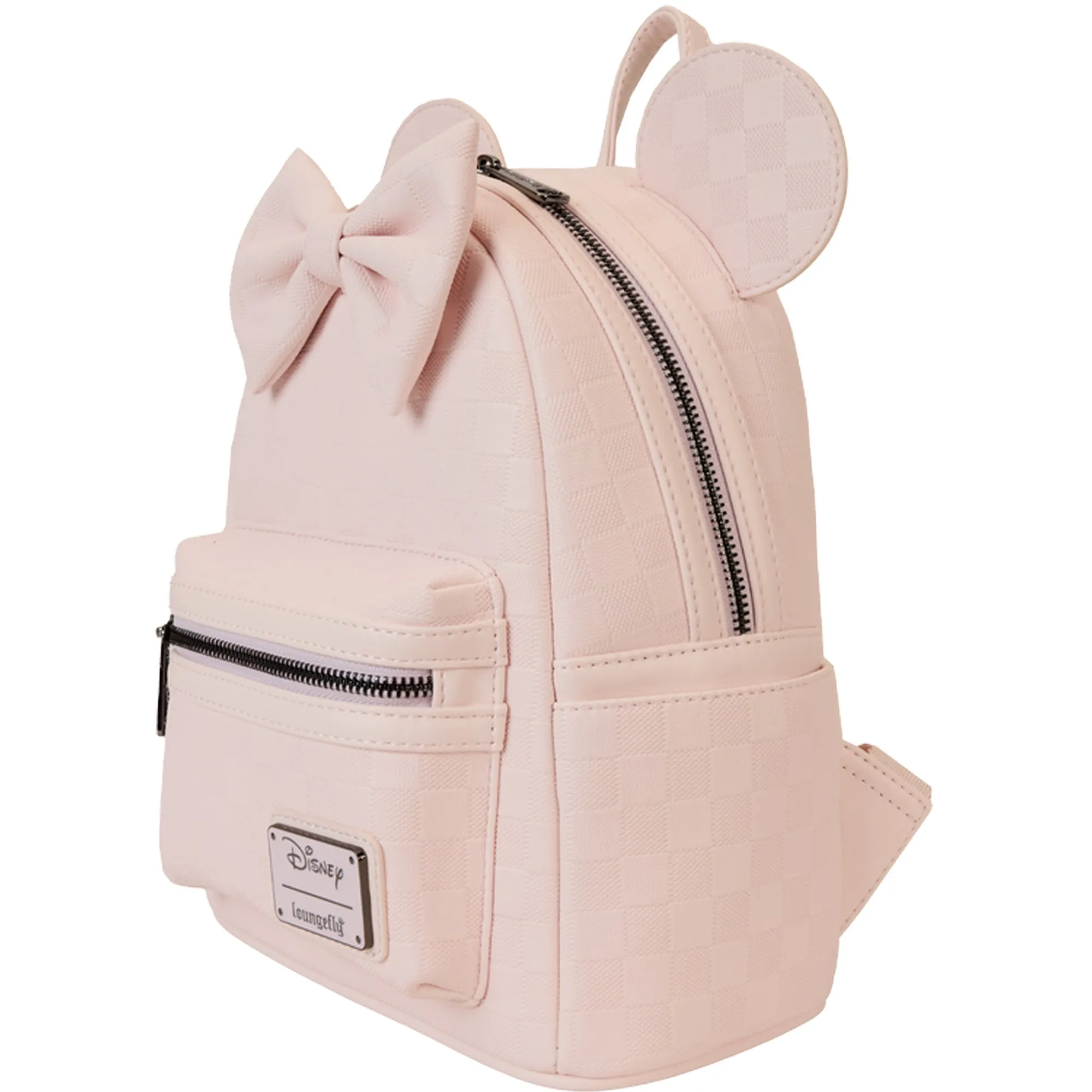 Disney Loungefly Minnie Mouse Checkered Texture Mini Backpack
