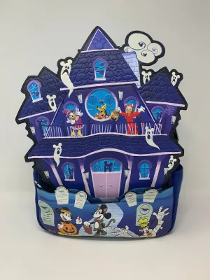 Disney Mini Backpack Mickey and Friends Haunted House GITD Loungefly