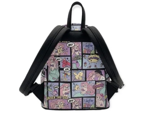 Disney Mini Backpack The Little Mermaid Ariel Comic Book AOP Loungefly