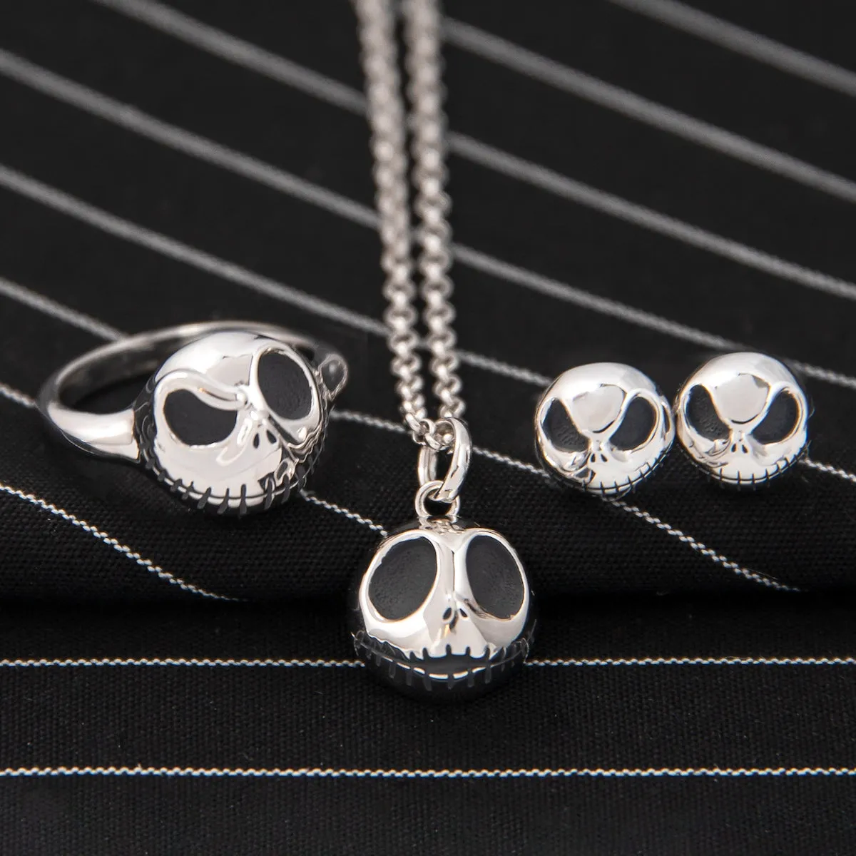 Disney X RockLove THE NIGHTMARE BEFORE CHRISTMAS Jack Skellington Stud Earrings