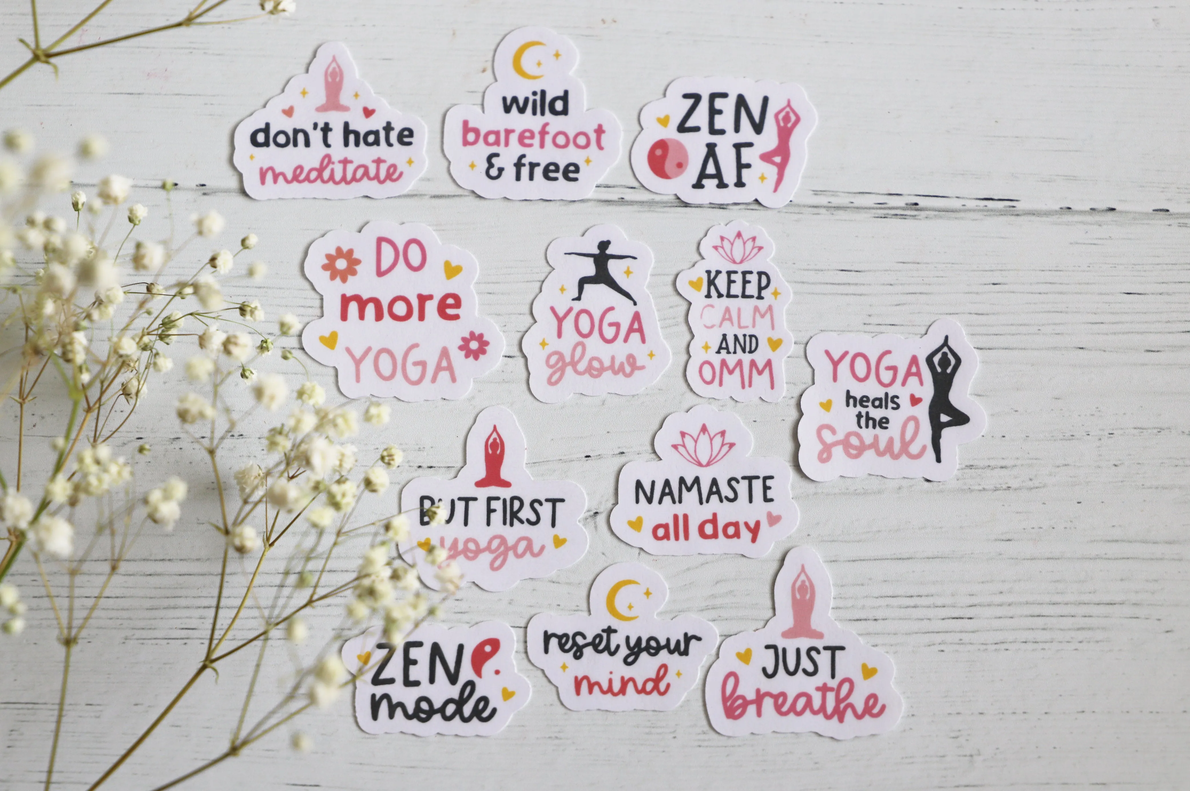 Do More Yoga sticker pack | 12pk
