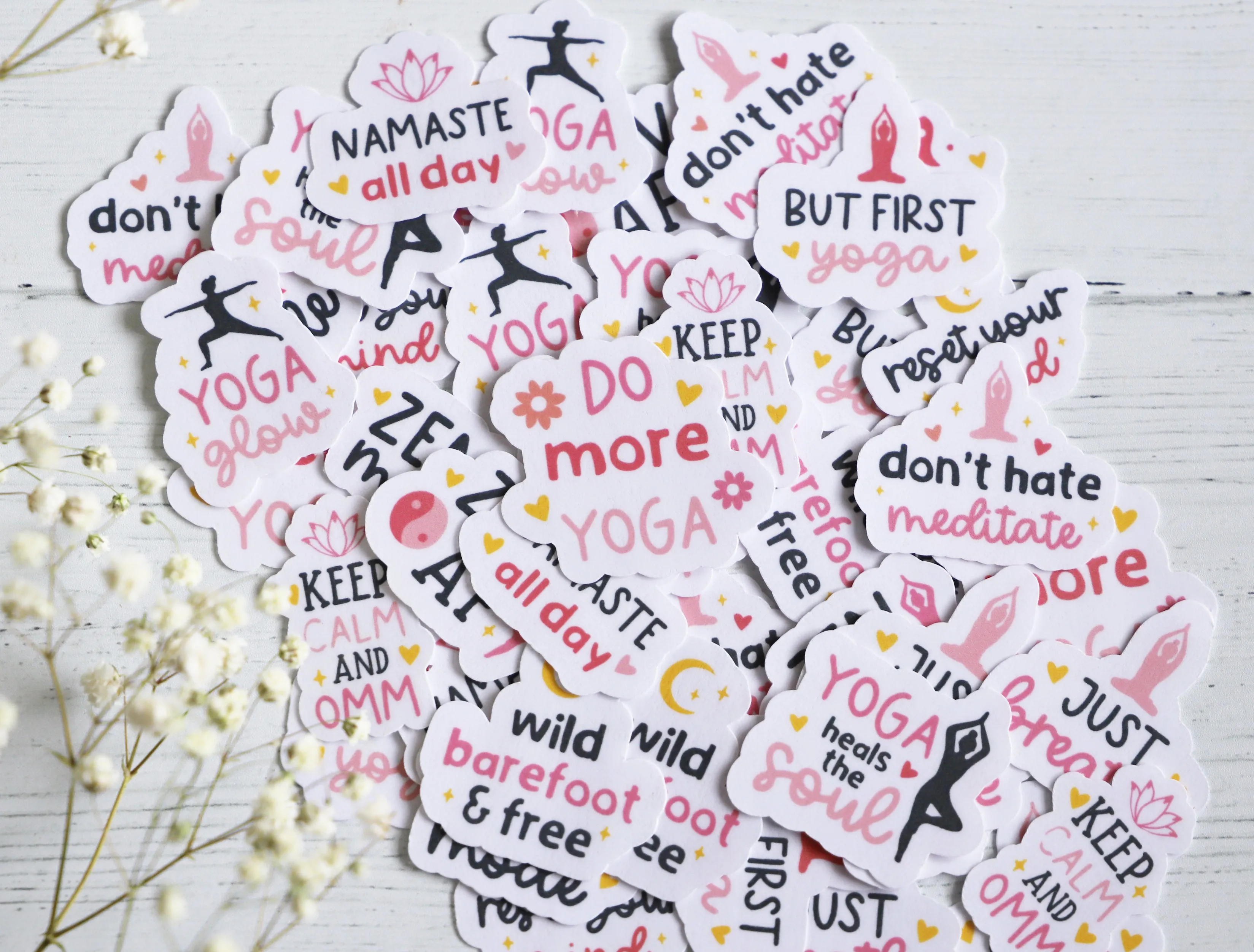 Do More Yoga sticker pack | 12pk