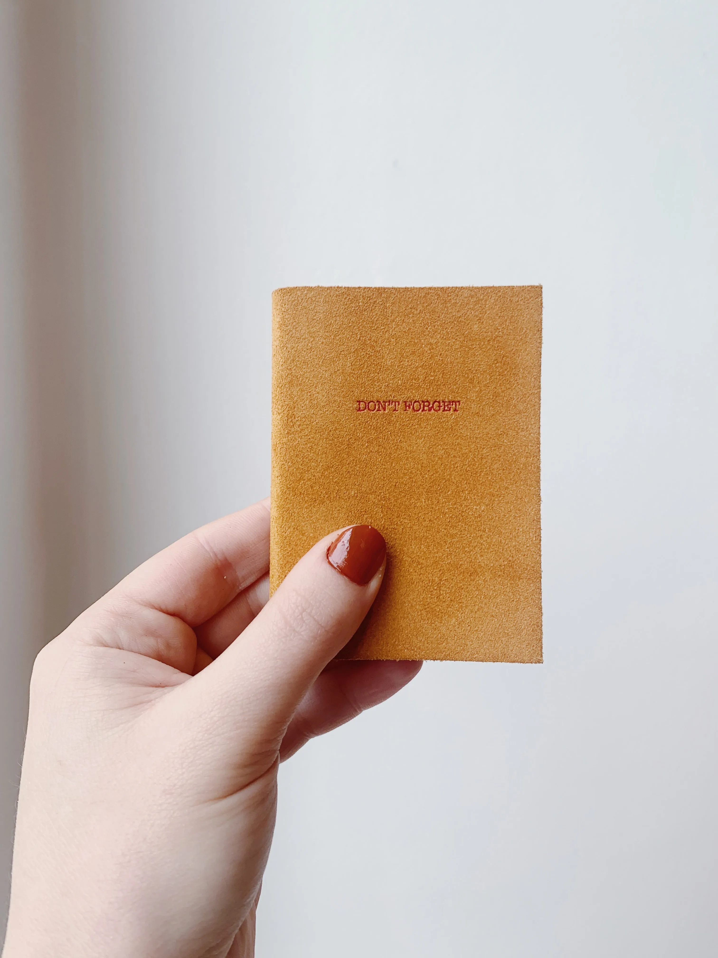 DON'T FORGET MINI LEATHER JOURNAL