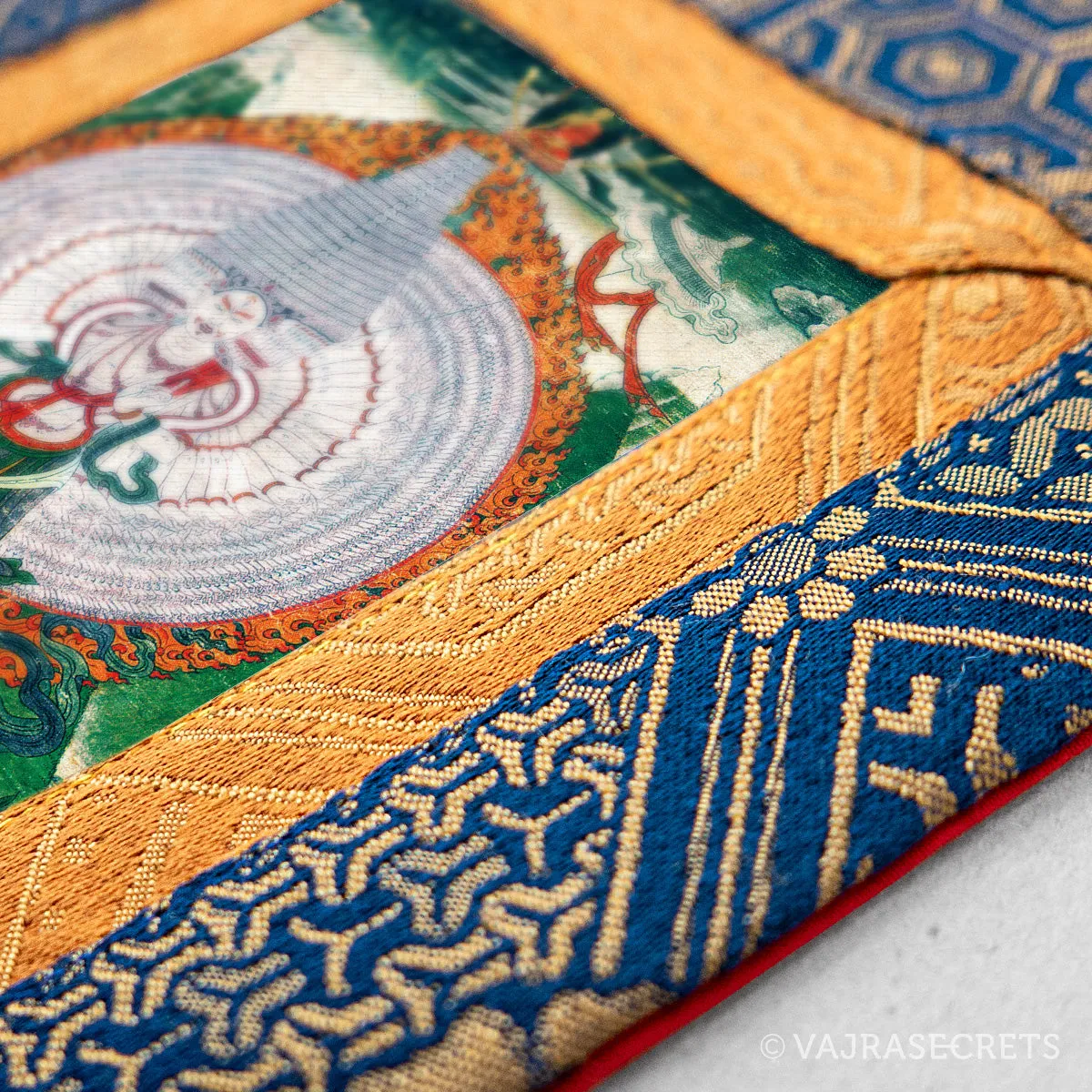 Dukkar Mini Thangka with Brocade