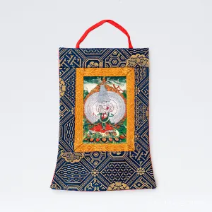 Dukkar Mini Thangka with Brocade