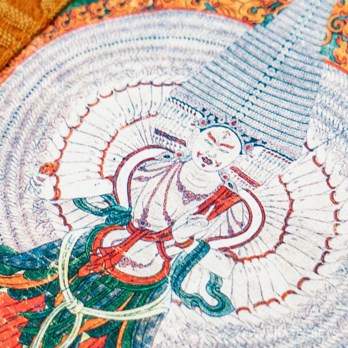 Dukkar Mini Thangka with Brocade