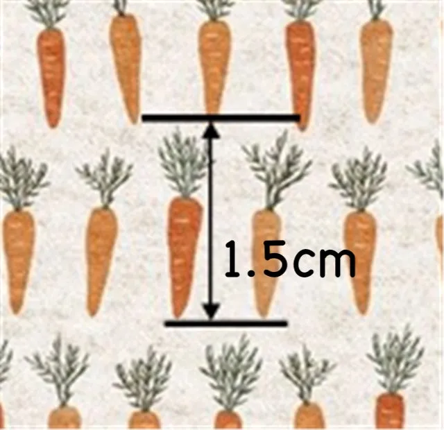 Easter Mini Carrots Faux Leather Sheet