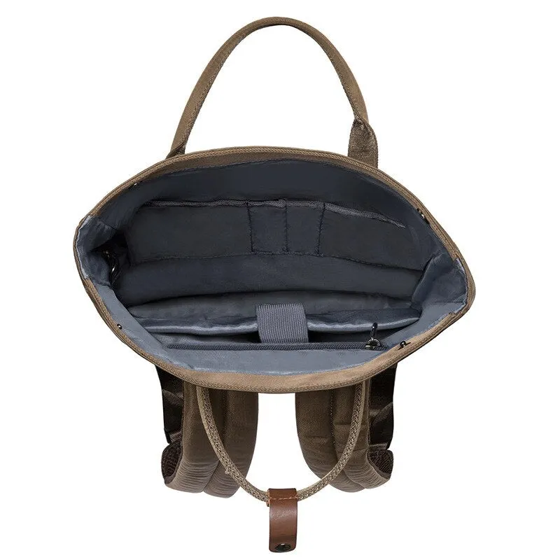 Edler Canvas Rolltop Travel Rucksack by Wolph