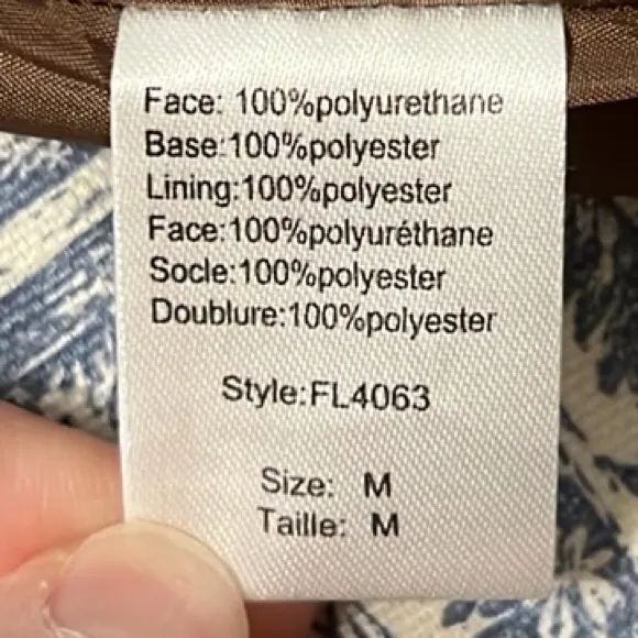 ELAN Faux Leather Mini Skirt in Brown, Size Medium, NWT