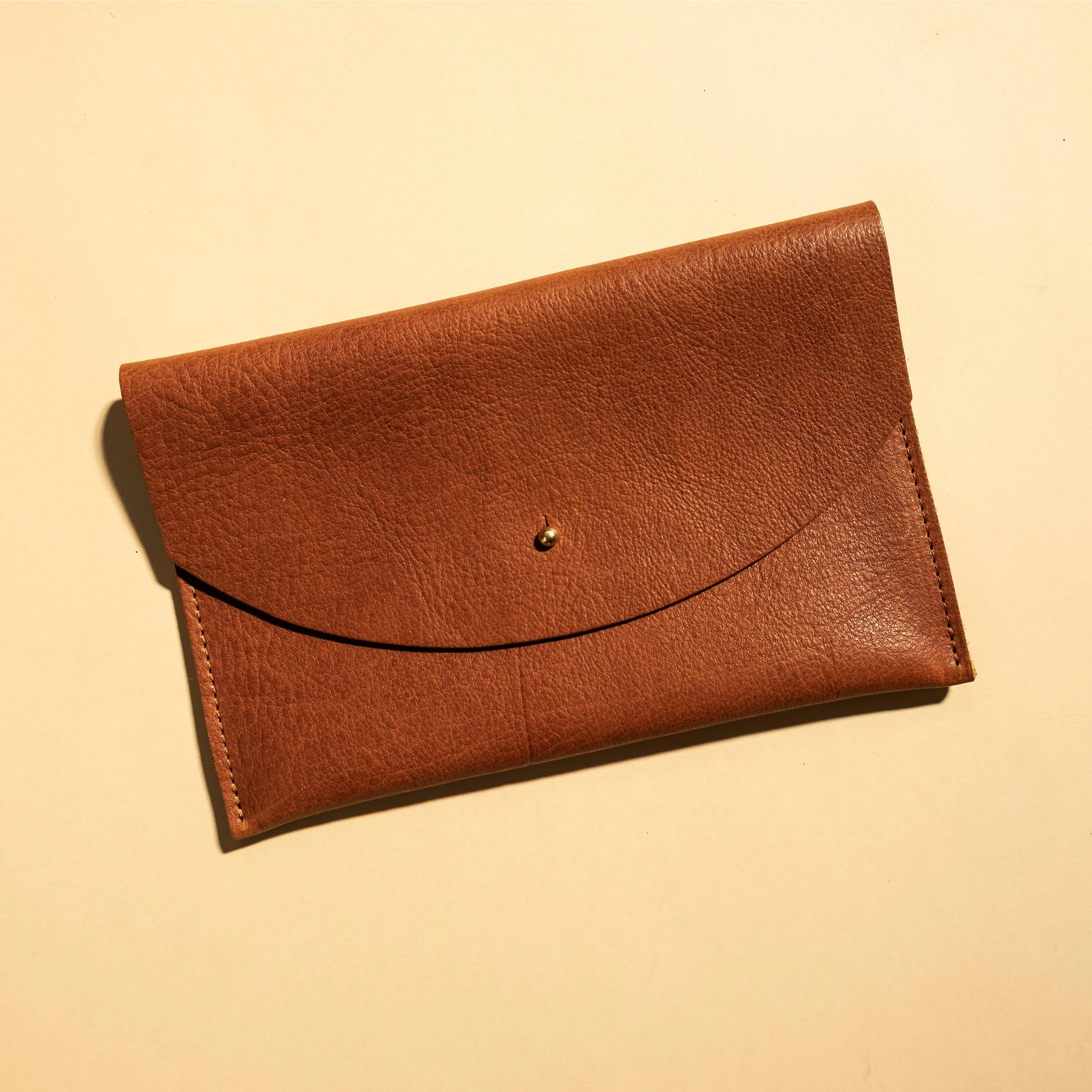 Envelope Pouch Cognac Leather