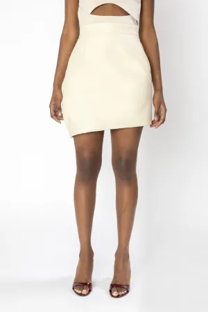 EOS Asymmetric Leather Skirt
