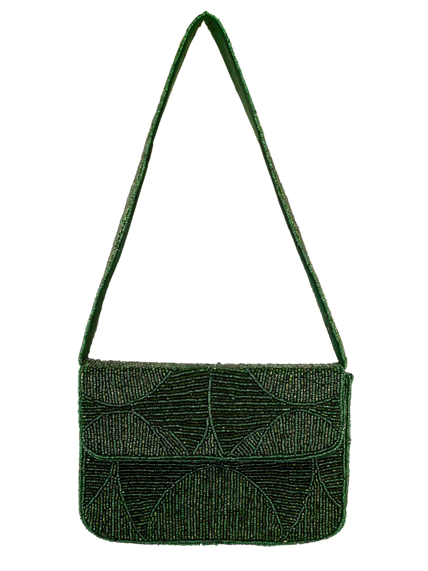 Evergreen Luxe Beaded Purse